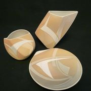 3 pieces in contemporary modernist ceramic Elaine Dick