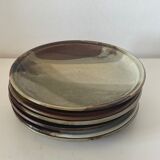 Set of 6 stoneware plates
