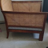 Cane armchair