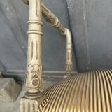 Small painted wooden bench