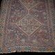 RUG SHIRAZ, 111 x 139 cm, tribes nomads Khamseh, Iran end XIX th century