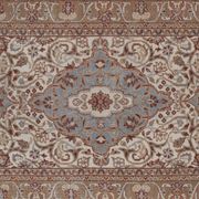 Mid-Century Modern Anatolia Faded Colors Low Pile Rug with Medallion 2'10" X 5'
