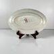 Oval dish "Fontange" Sarreguemines, red, 1920-1950