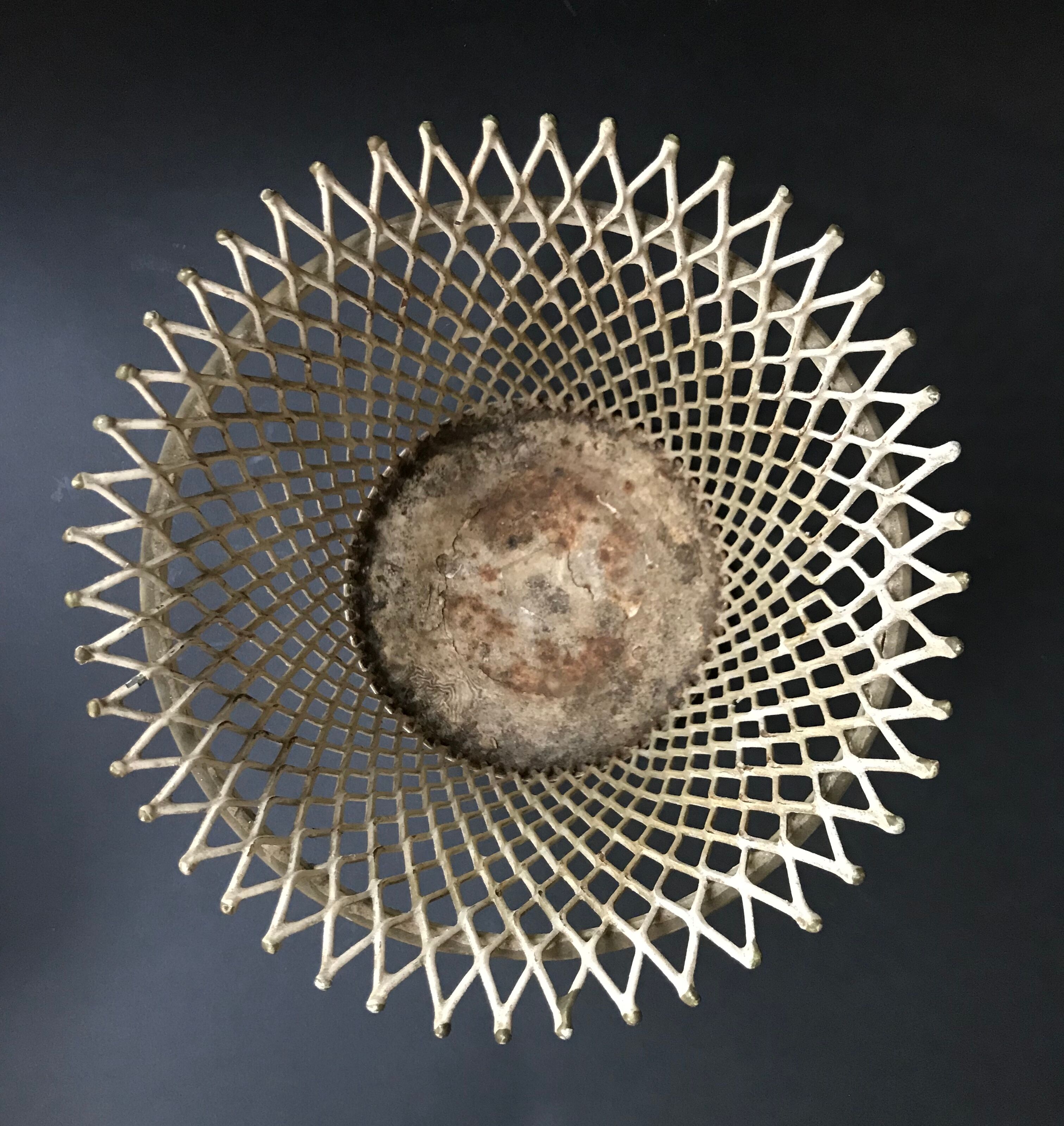 Metal Mathieu Mategot pot cover, circa 1950