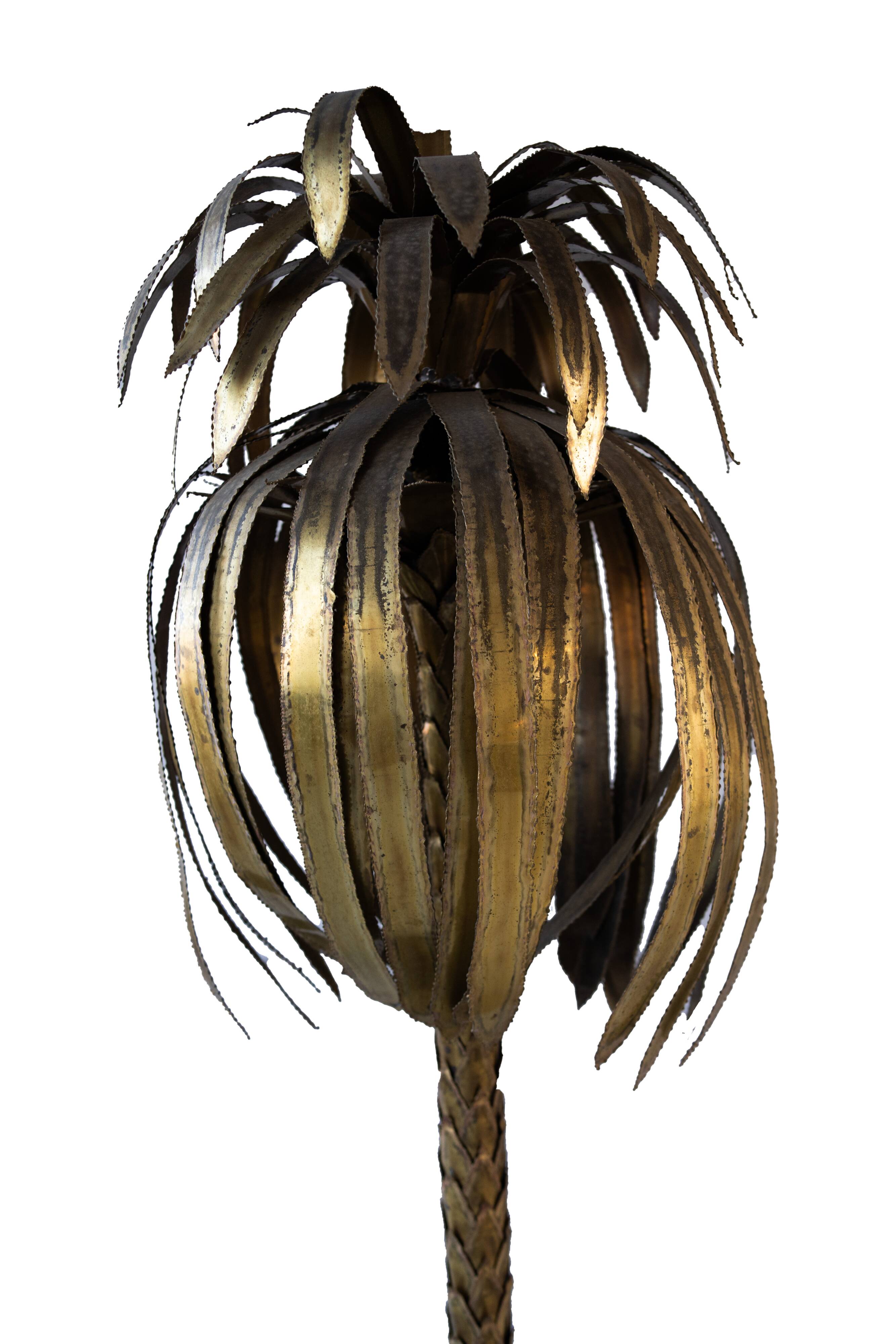 Tall Palm Tree Floor Lamp style Maison Jansen, 1960s