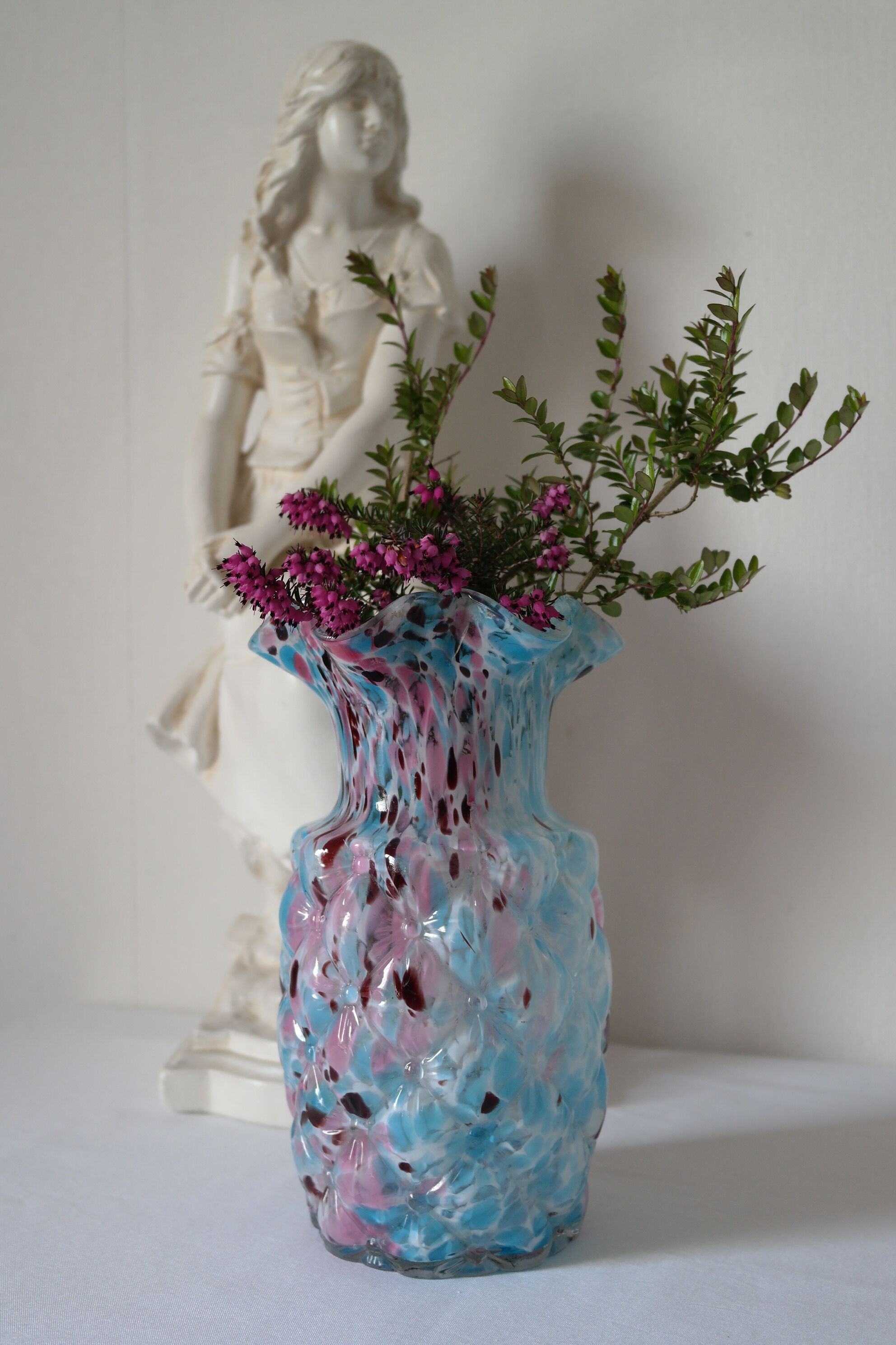 Blue Clichy glasswork vase