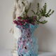Blue Clichy glasswork vase