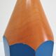 Lamp foot pencil solid wood vintage blue 80s