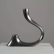 Cast Aluminium Two-Light Candle Holder – Sweden, 1970s