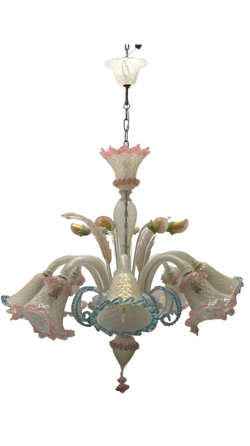 Large Venetian Murano Glass Chandelier 1960’s