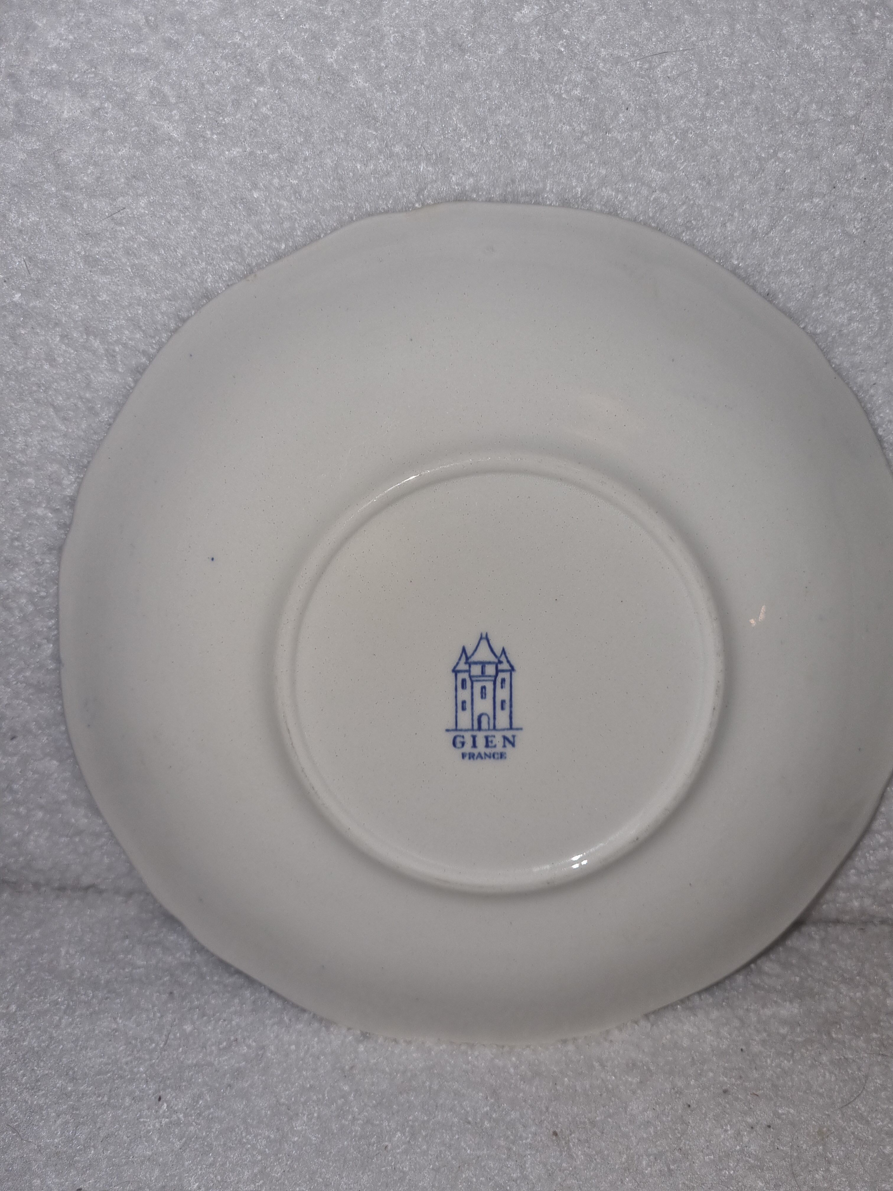 Gien dolphin model cups and under cups