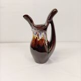 Vallauris Ewer Vintage Glazed Ceramic Vase 50' 60' – 28 cm