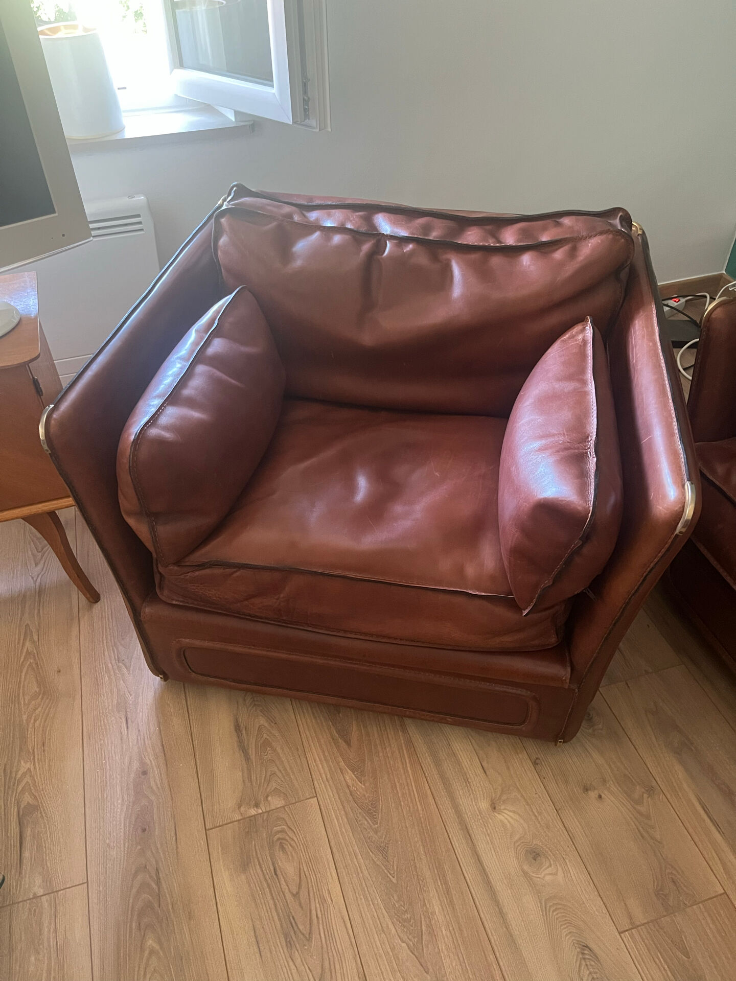 Roche Bobois leather sofa