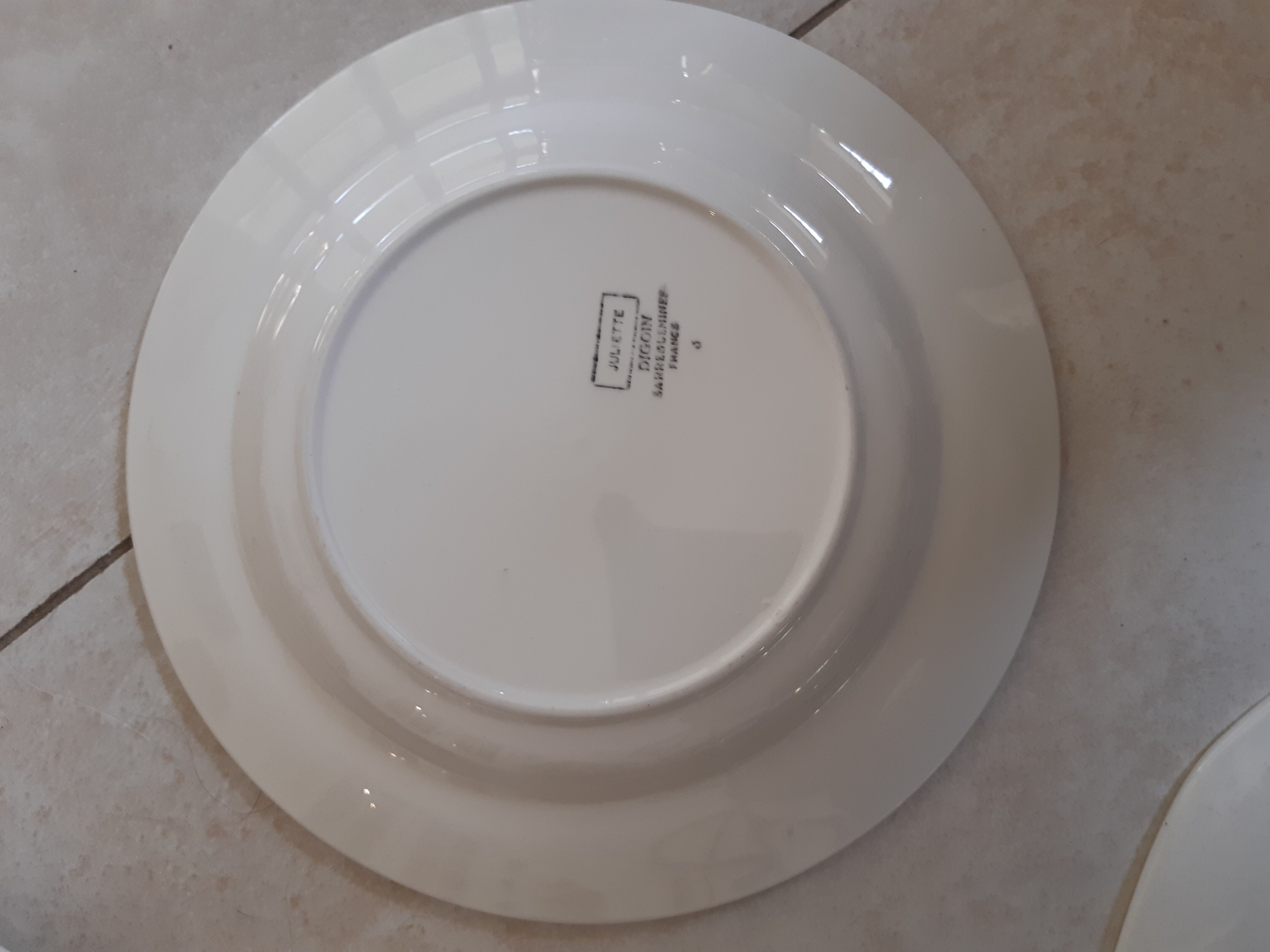 Digoin Sarreguemines plates