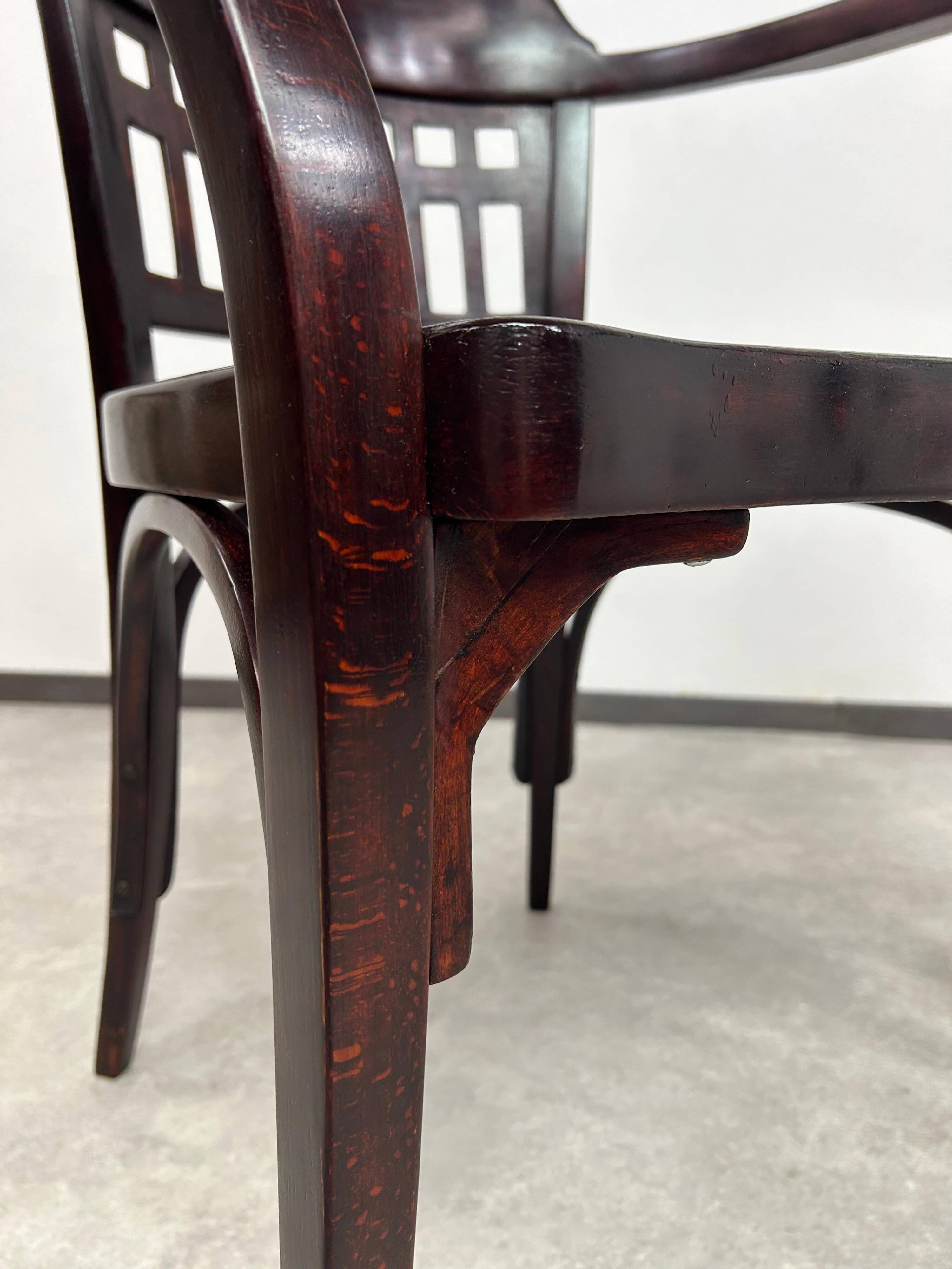 Secession office chair no. 714 by Otto Wagner for J&J Kohn