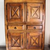 Abbatiale solid oak TV cabinet sideboard