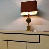 Brass pineapple table lamp, 1970s