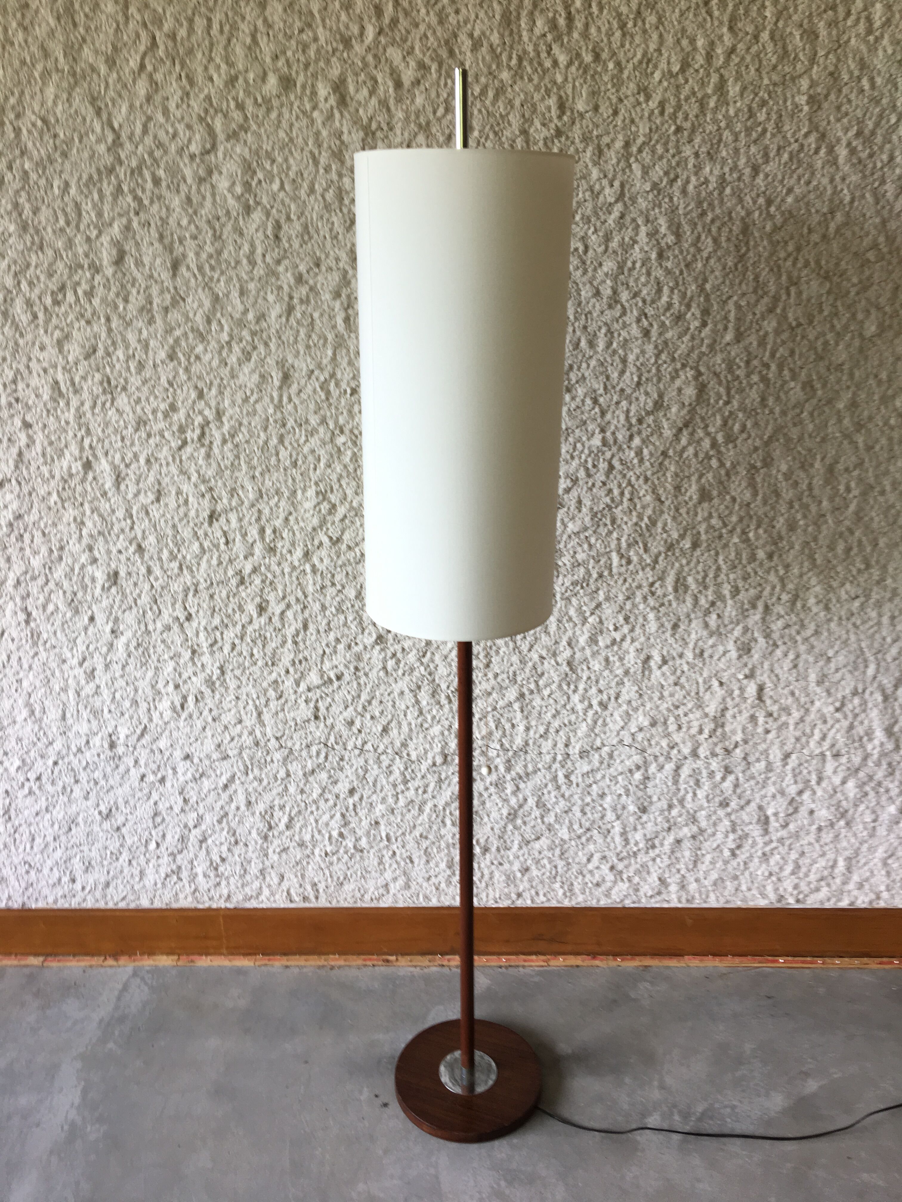 Pair of Monix teak lampposts
