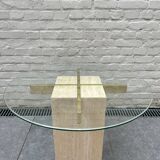 Table basse travertin Artedi 1970