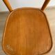Set of 4 vintage wooden bistro chairs