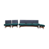 Mid-century danish sofa & armchairs, 1960s, set of 4