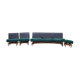 Mid-century danish sofa & armchairs, 1960s, set of 4