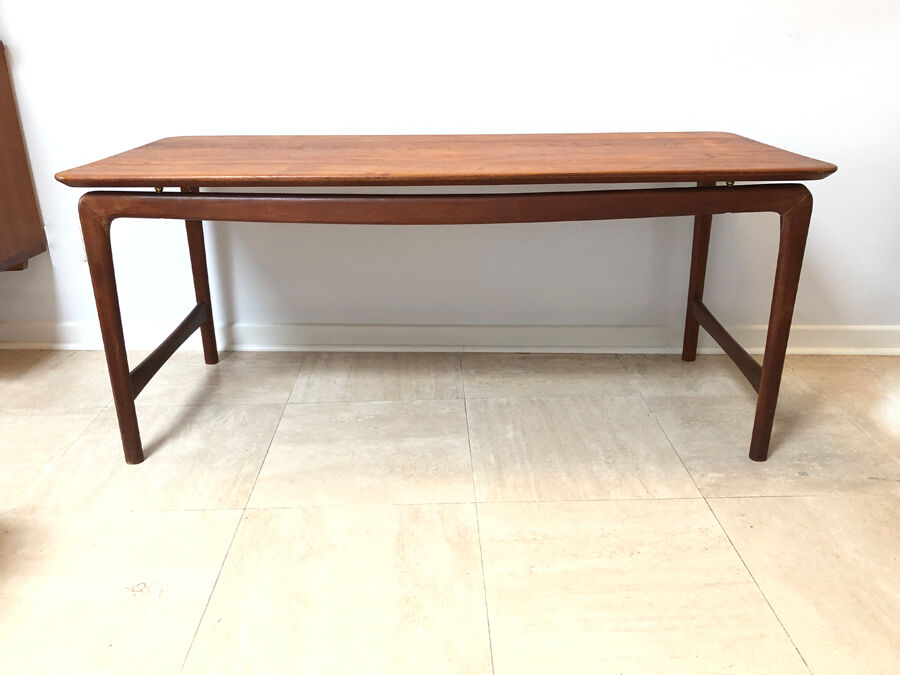 Scandinavian teak coffee table, 1950