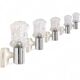 Vintage Targetti Sankei wall lights, 1960s. Lot of five wall lights.