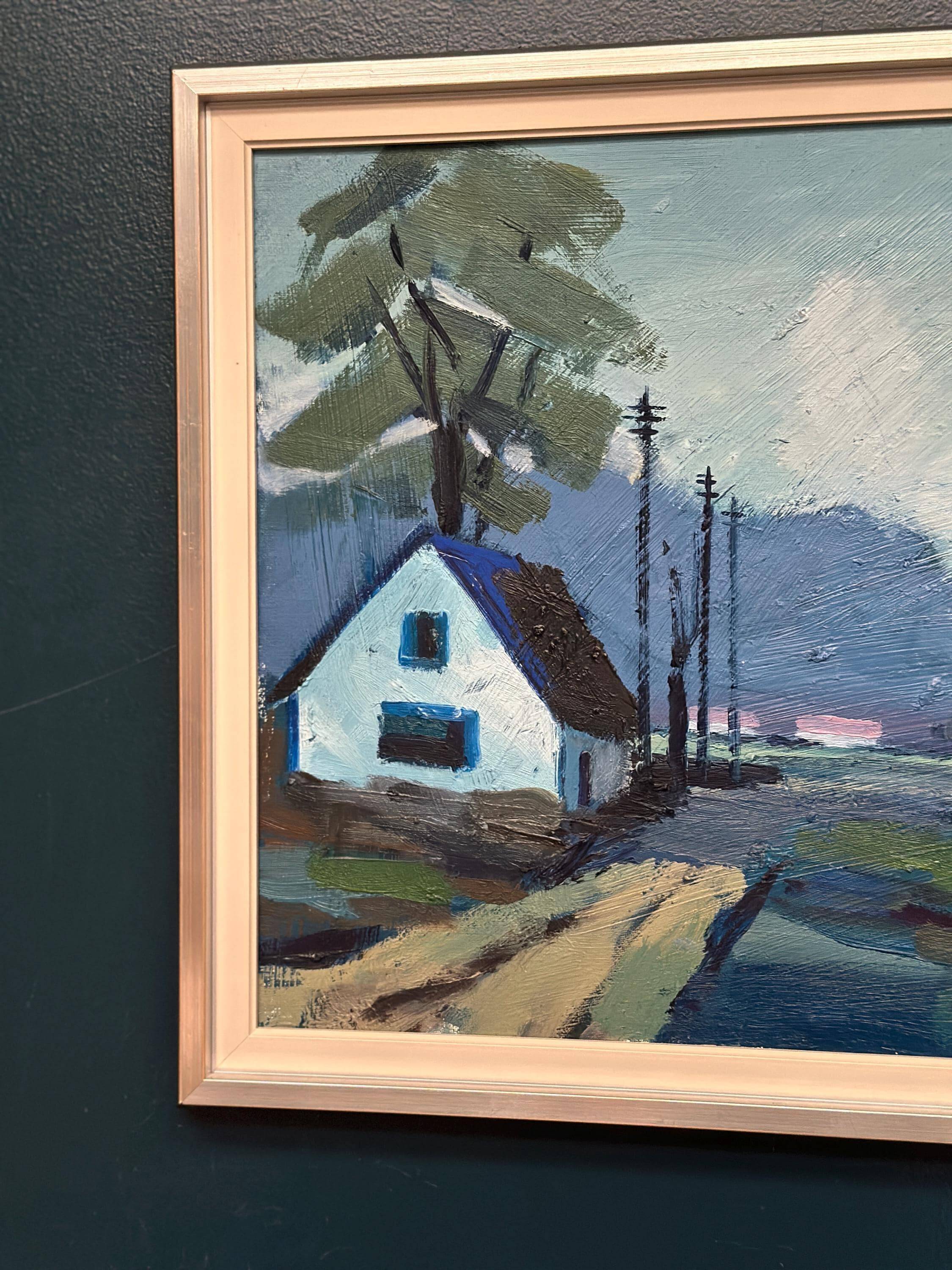 Swedish Oil on Canvas – “Landscape with House” by Ingvar Walterström