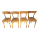 4 chaises bistrot en bois courbé - style baumann
