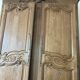 Molded and carved walnut cabinet 18th century Burgundy