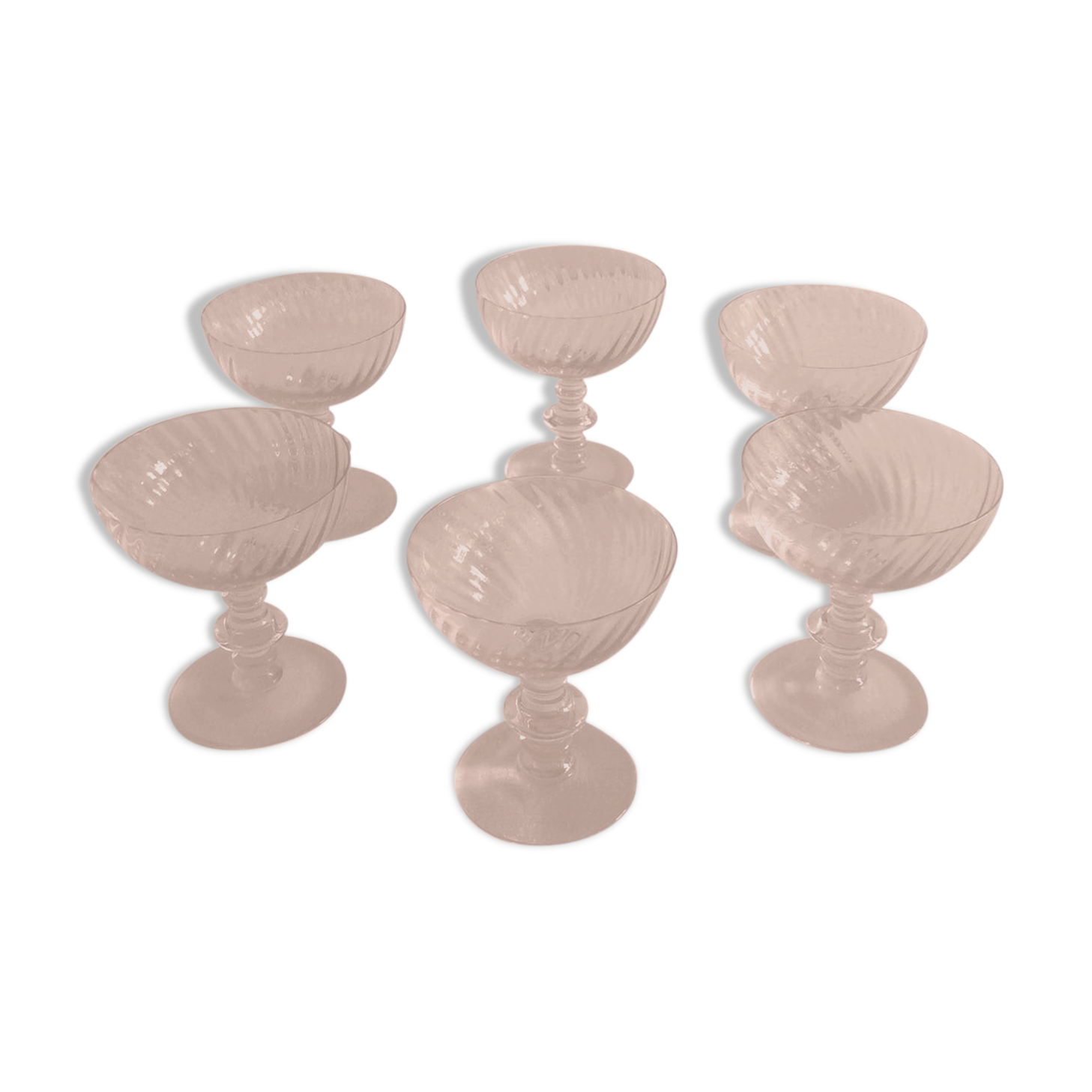 Crystal champagne cups