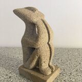 Sculpture the thinker cycladic art