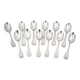 Ercuis Coquille 12 dessert spoons, silver-plated, 16.5 cm, excellent condition.