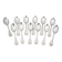 Ercuis Coquille 12 dessert spoons, silver-plated, 16.5 cm, excellent condition.
