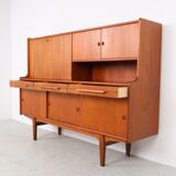 Danish design teak highboard, 1960s