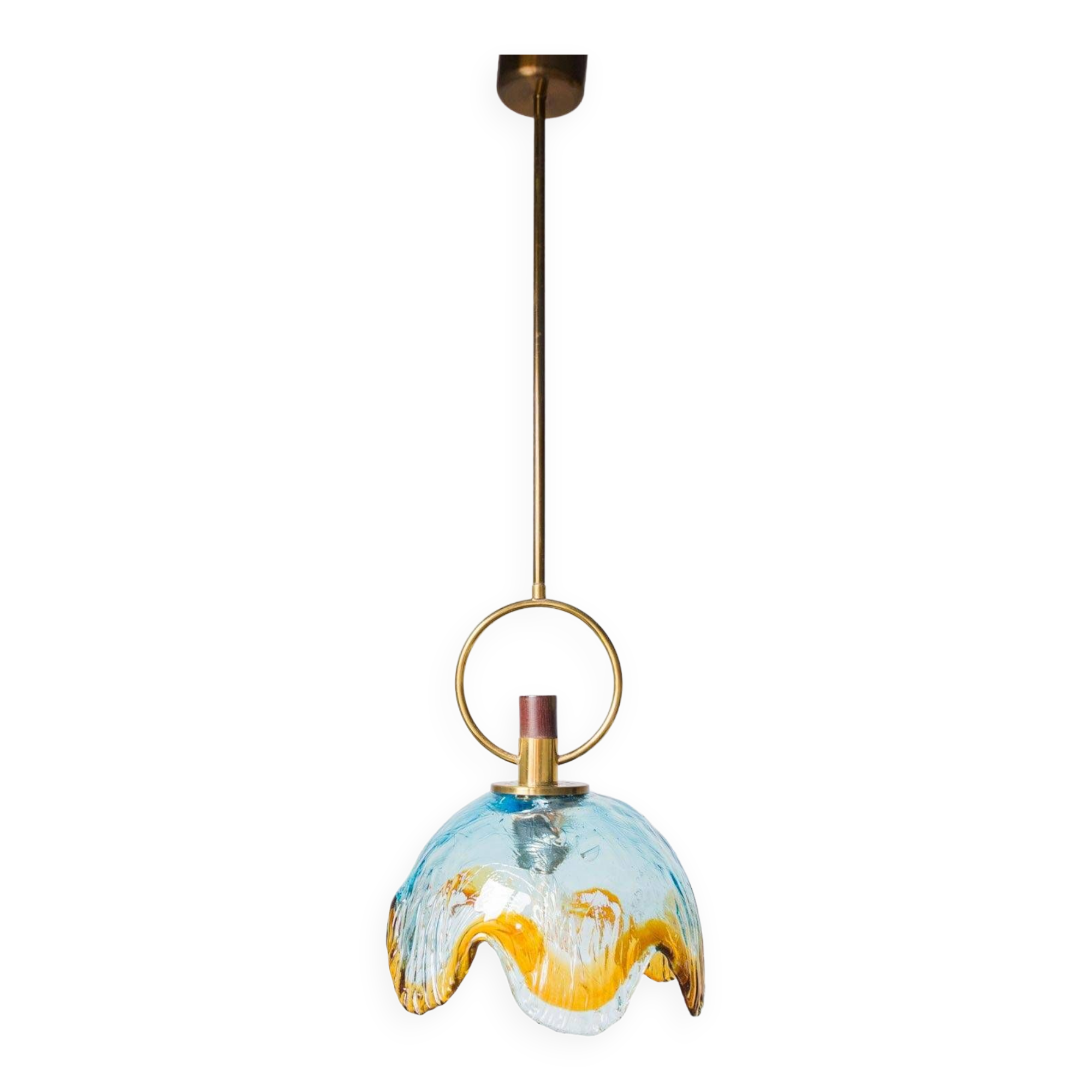 Italian Murano crystal pendant lamp from the 70s