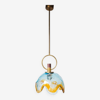 Italian Murano crystal pendant lamp from the 70s