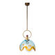 Italian Murano crystal pendant lamp from the 70s
