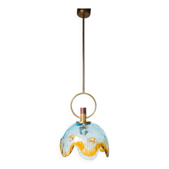 Italian Murano crystal pendant lamp from the 70s