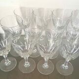 Set of 12 vintage wine glasses 1960