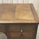 1930s English flat desk in oak