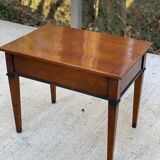 Solid wood rectangular directoire side table