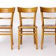 Set of 3 Vintage Frankfurter Chairs, 1970s Mid-Century Beech Dining Chairs,
