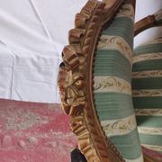 Armchair to the queen Louis XVl style gilded wood nineteenth century