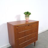 Teak Deense ladekast met 4 lades vintage
