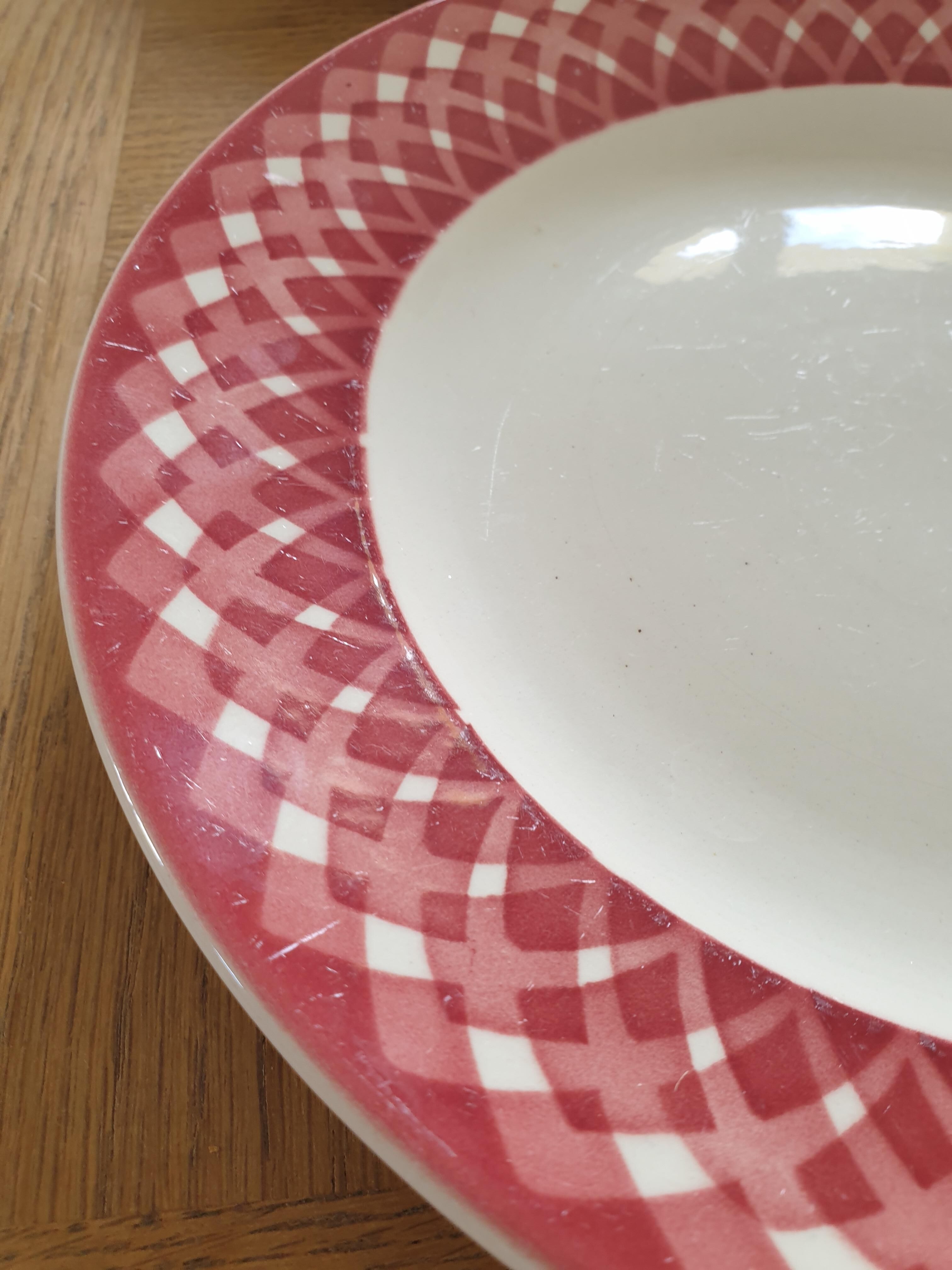 Digoin sarreguemines flat plate composition