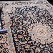 Oriental carpet kashmar iran in wool: 3.55 x 2.50 metres - circa: 1970 - "galerie sardje"