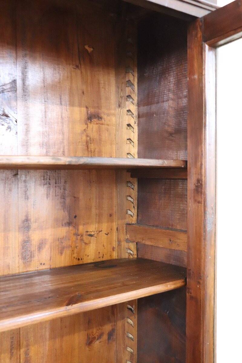 Antique Sideboard In Walnut Veneer, Italy 19th Century