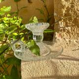 Bougeoirs à main en verre